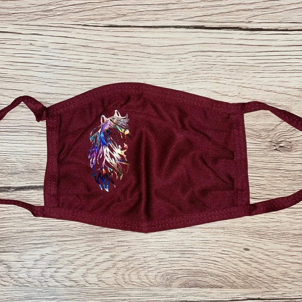 2/$35 NWT The Naughty Equestrian Face Mask